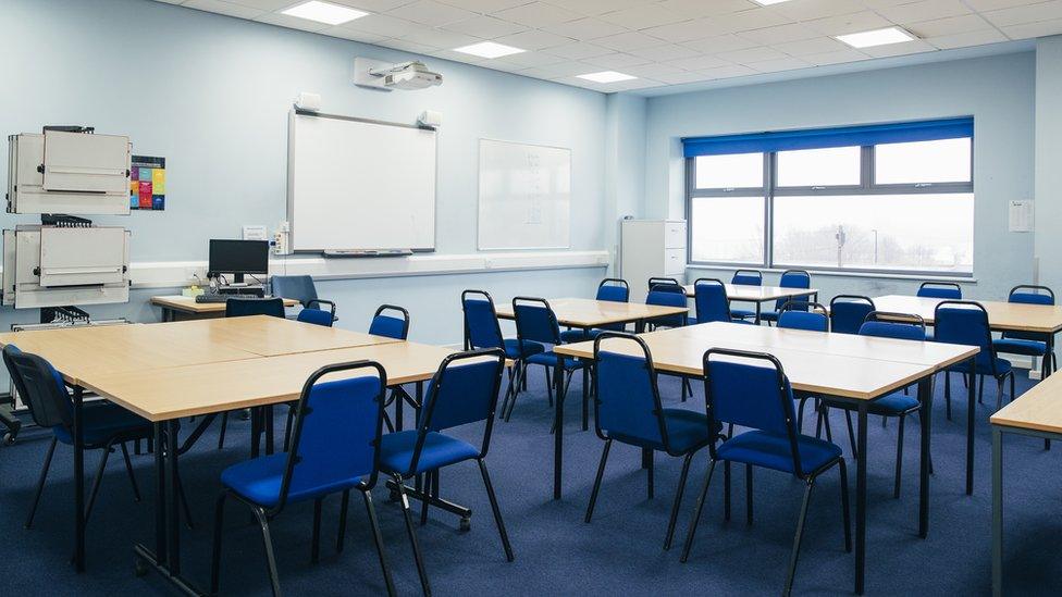 Empty classroom