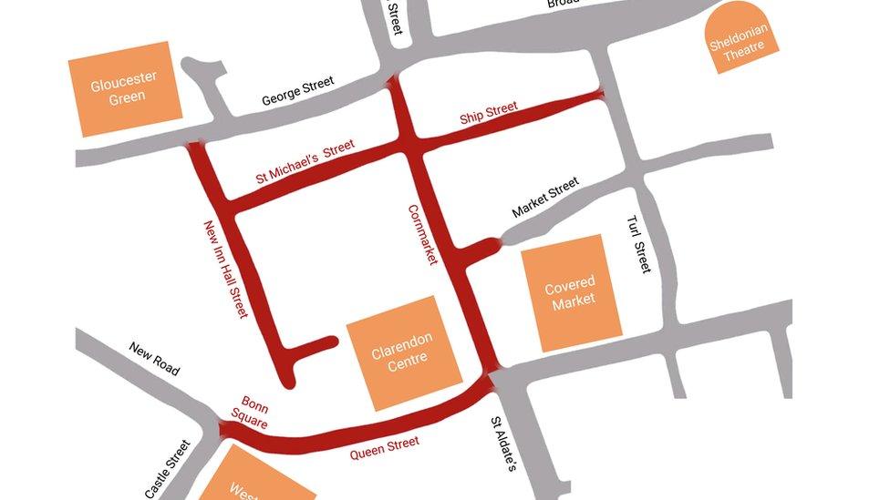 The area which the Red Zone would affect as part of the councils' Zero Emissions Zone programme