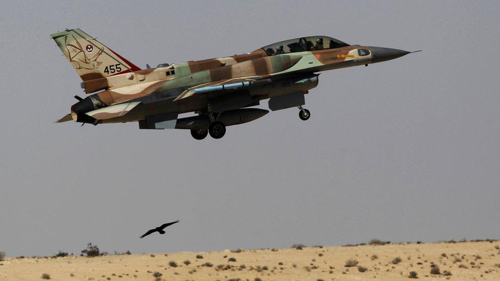 File photo showing Israeli Air Force F-16 takes off from Ramon air base in southern Israel (21 October 2013)