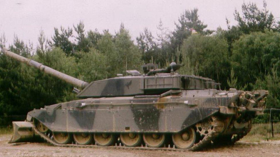 Challenger tank in West Germany