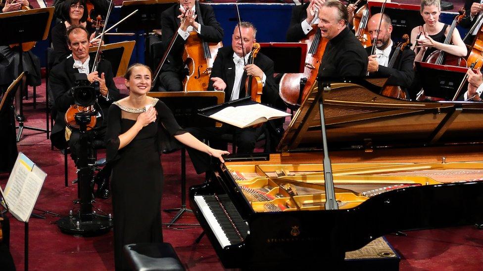 Anna Tcybuleva at the Leeds International Piano Competition