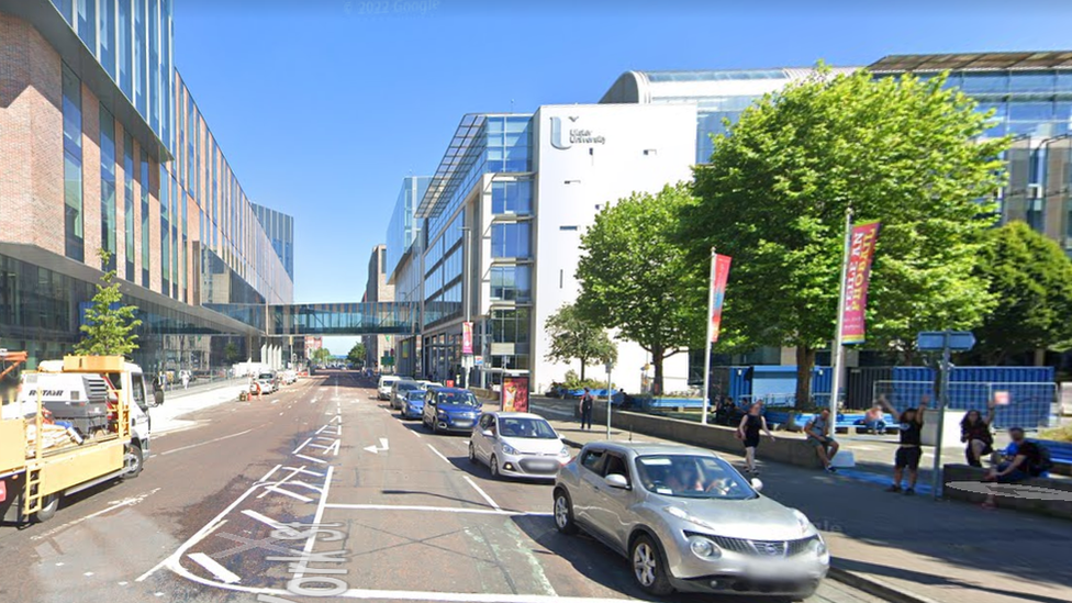 Ulster University campus in York Street Belfast