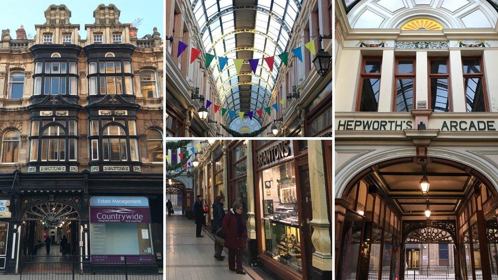 Various views of Hepworth arcade