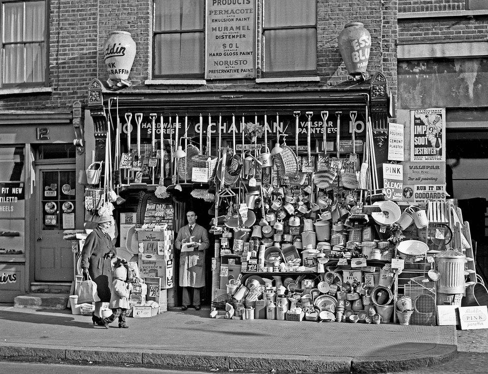 Hardware shop, 1957