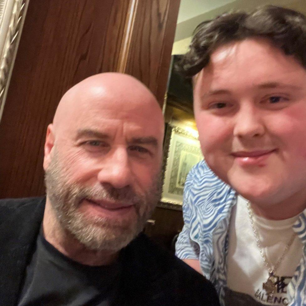 Jamie Salter with John Travolta