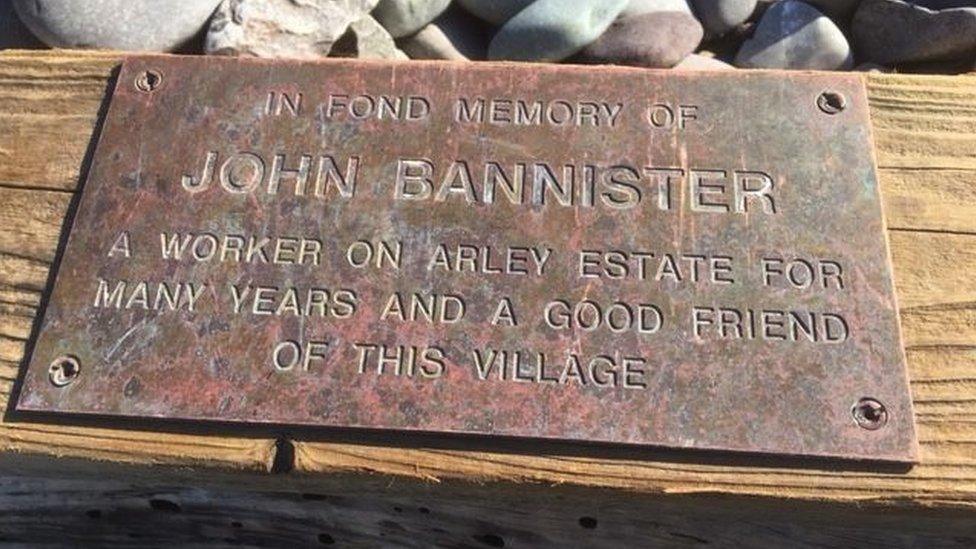 Plaque found on beach