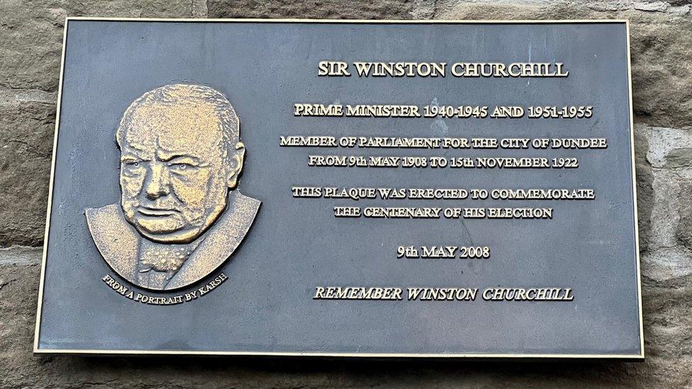 Churchill plaque