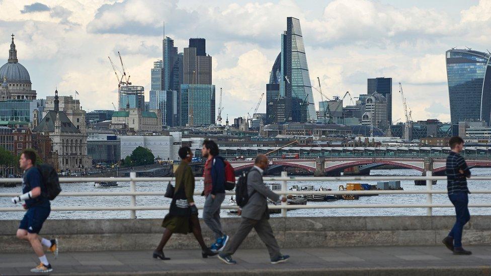 The City of London skyline