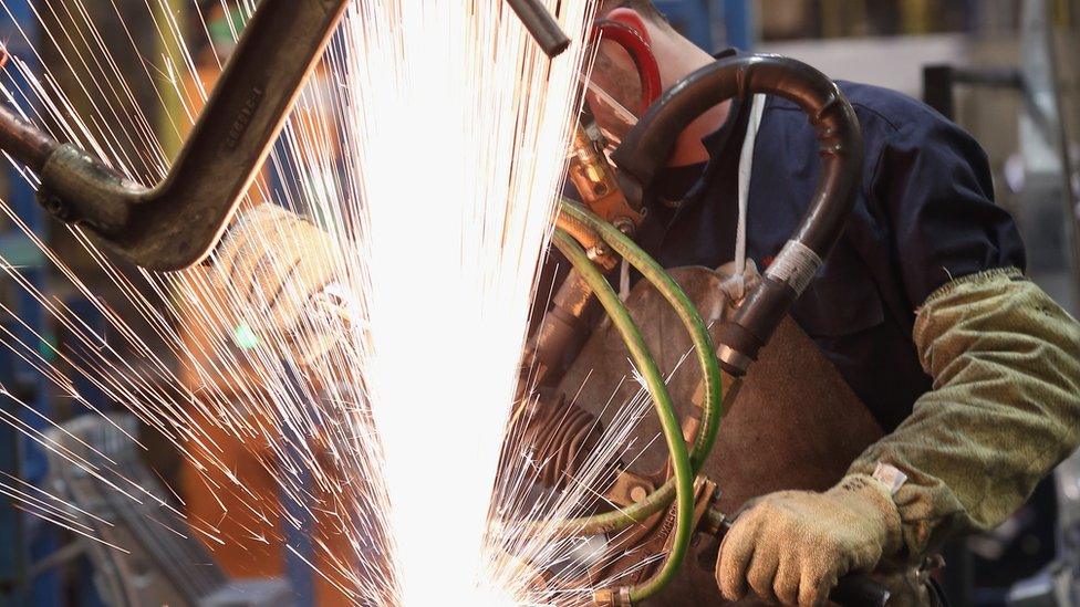 Welder at Nissan's Sunderland plant