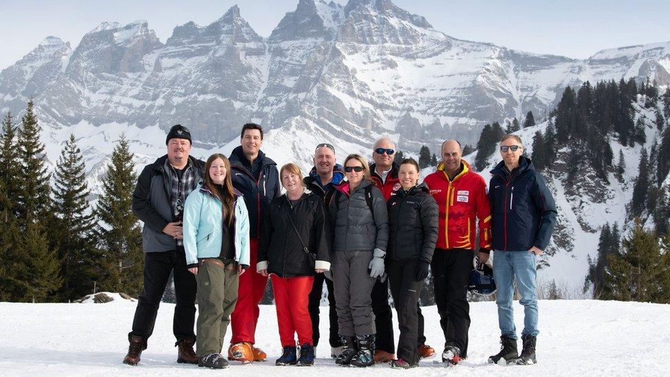 Cynrychiolaeth o Landudno yn Champéry-Les Crosets