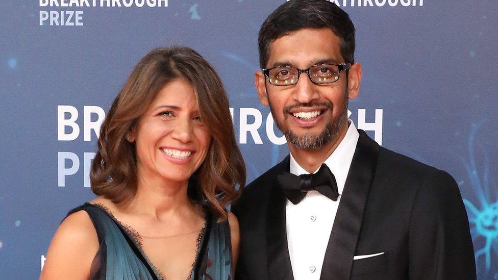 Anjali and Sundar Pichai