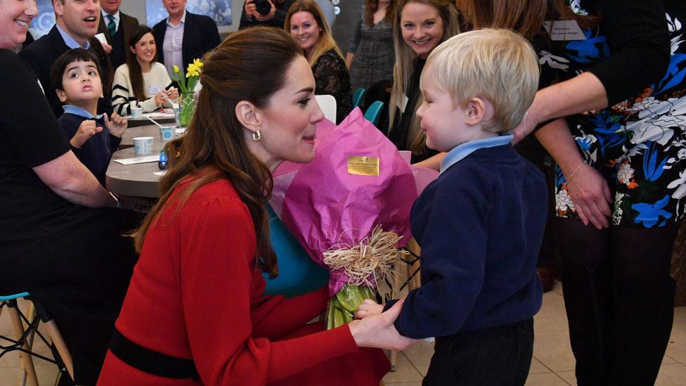 Duchess of Cambridge at Joe's Ice-Cream Parlour