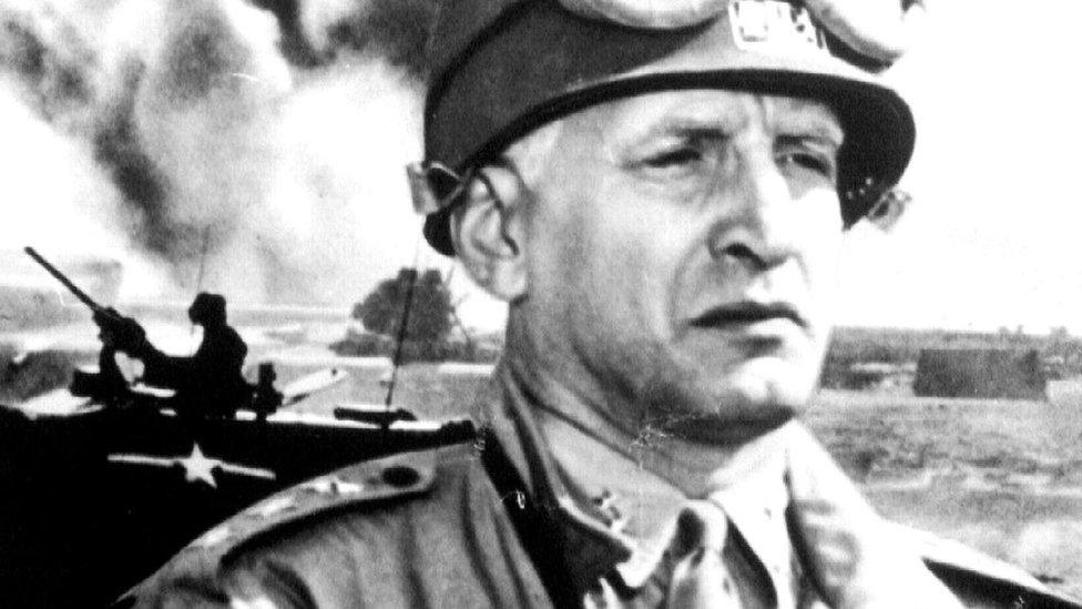 George C Scott in Patton