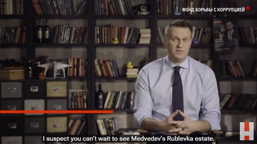 Alexei Navalny screenshot from YouTube