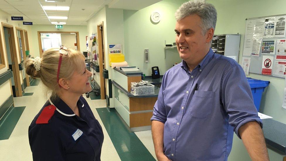 Nick Roper and Karen Blakemore - University Hospital , North Tees