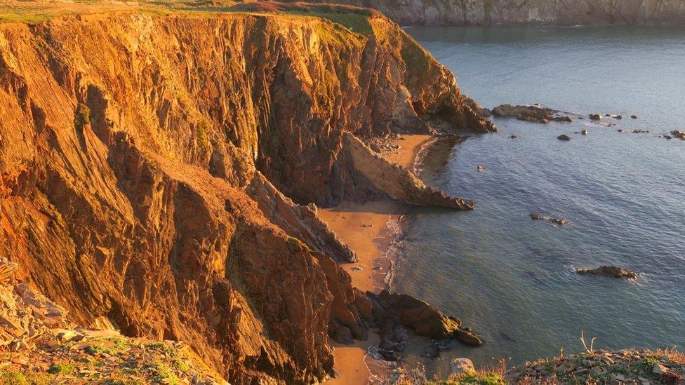 Traeth Llyfn beach near Porthgain, Pembrokeshire