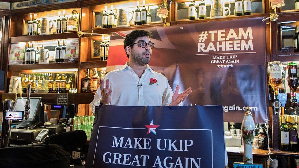 Raheem Kassam during his brief campaign for the UKIP leadership