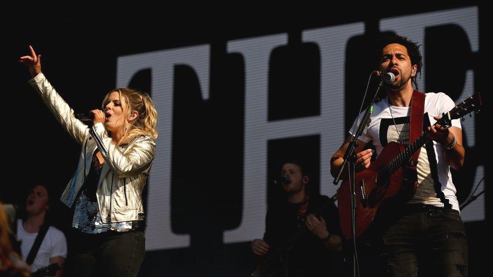 The Shires performing at Scone Palace