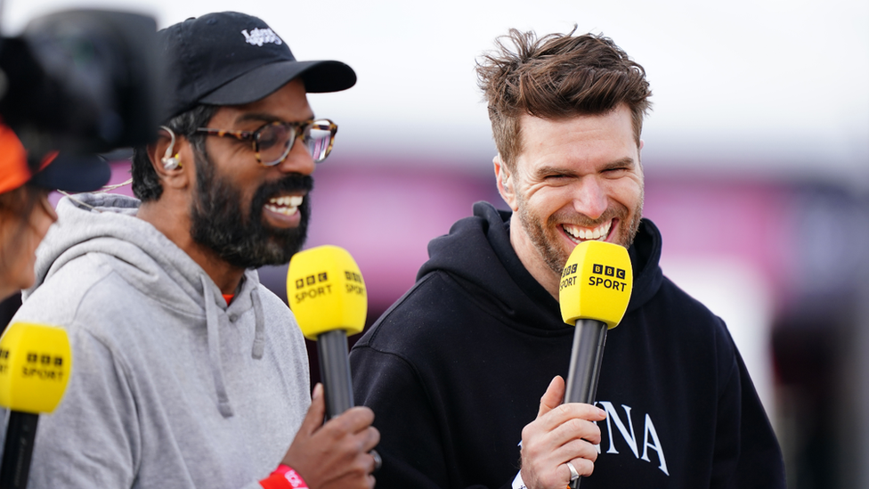 comedian Romesh Ranganathan and TV presenter Joel Dommett