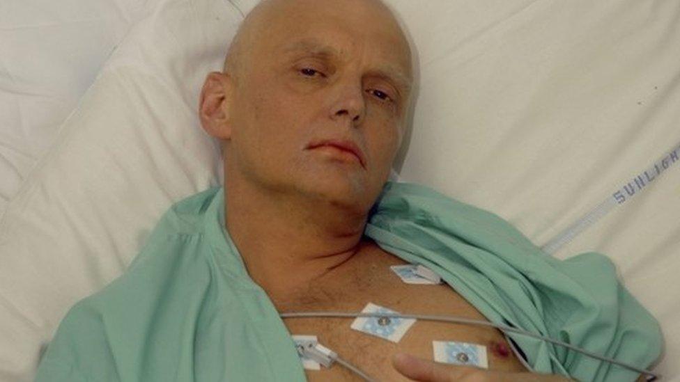 Alexander Litvinenko in hospital after his poisoning