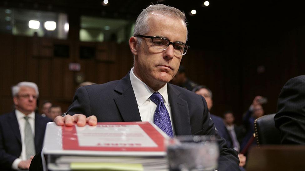 Acting FBI director Andrew McCabe