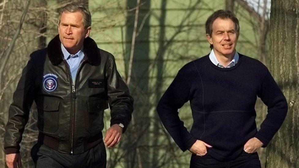 George W Bush and Tony Blair