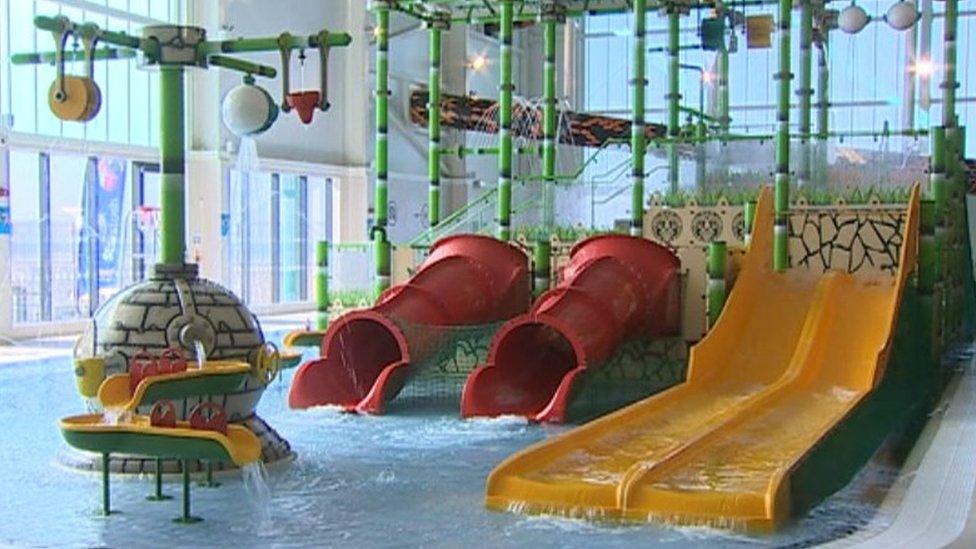 Water slides at the new SC2