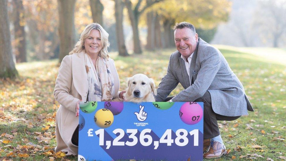 Graham and Caroline Parris with their dog