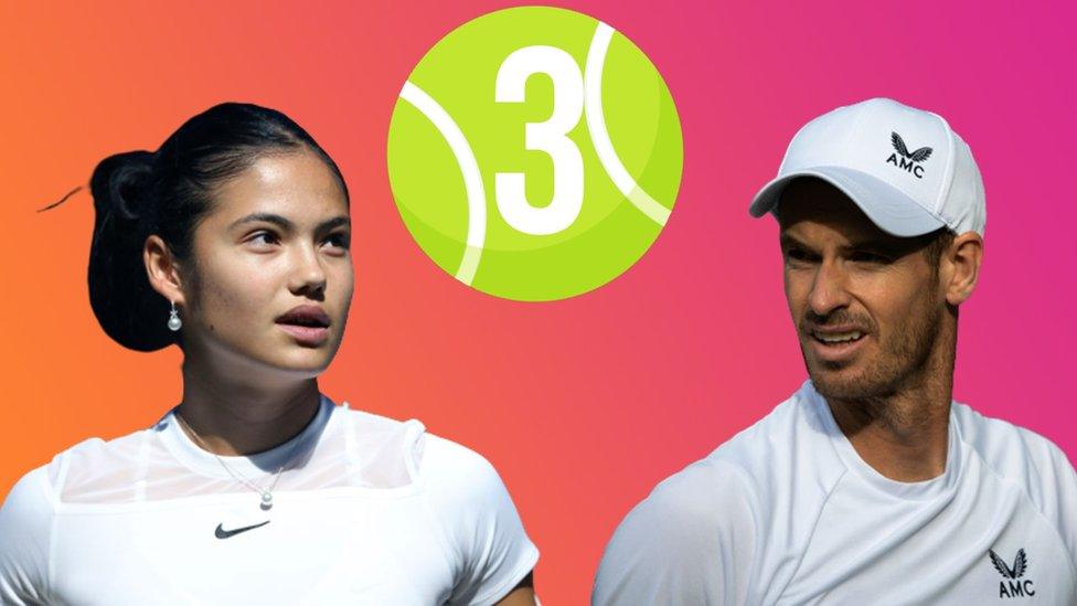 Emma Raducanu and Andy Murray