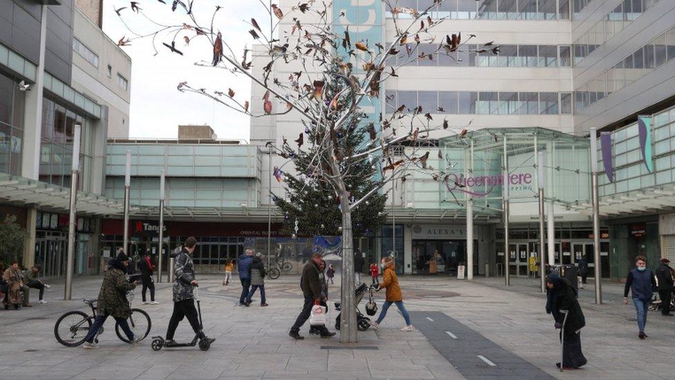 Slough High Street ahead of tier four restrictions