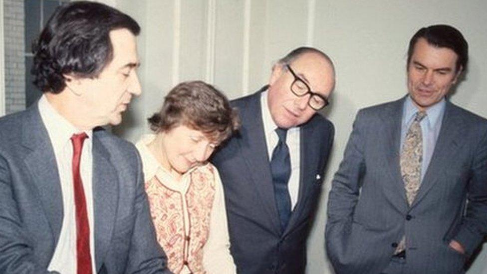 Gang of Four: Bill Rodgers, Shirley Williams, Roy Jenkins and David Owen