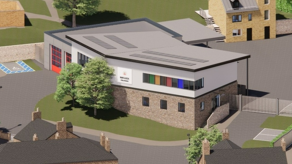 Artist impression of Matlock Fire Station