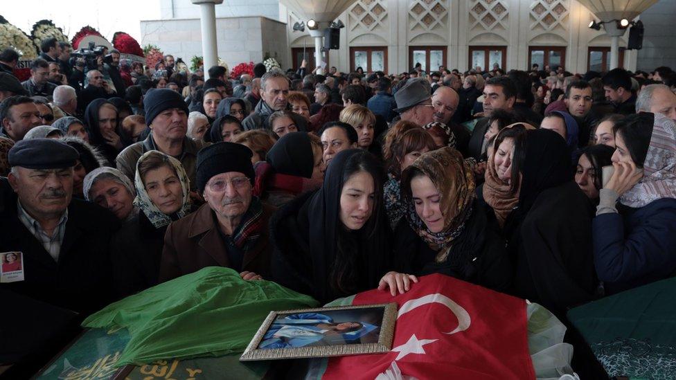 Funeral for victim of Ankara attack. 15 March 2016