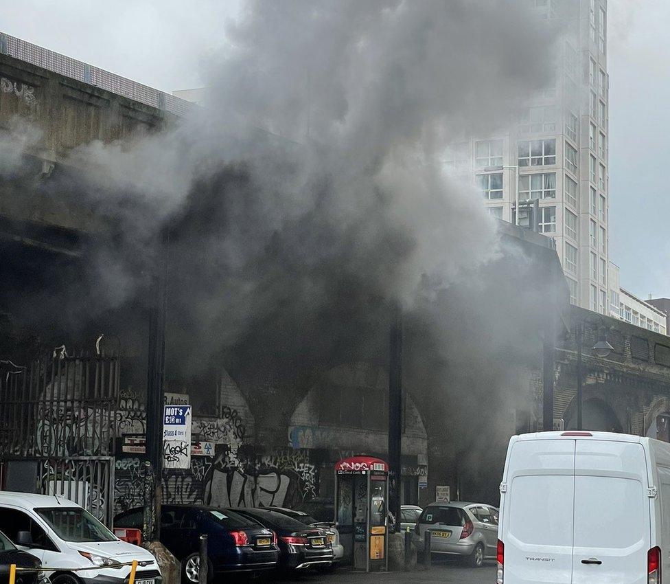 Elephant and Castle fire