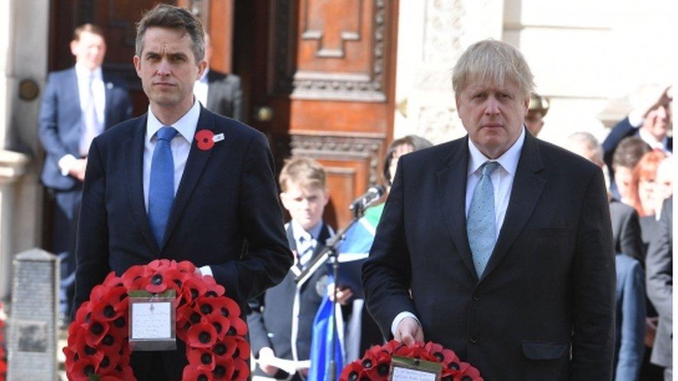 Gavin Williamson and Boris Johnson