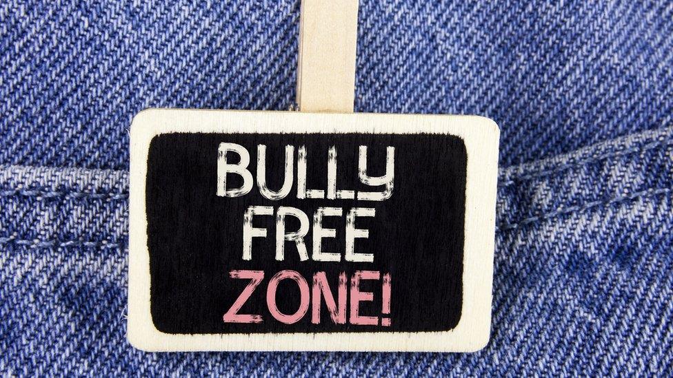 Conceptual hand writing showing Bully Free Zone Motivational Call