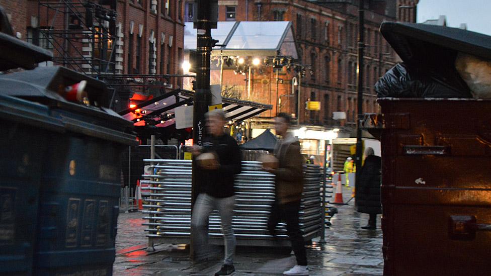 Preparations for Chanel Metiers d'Art show in Manchester