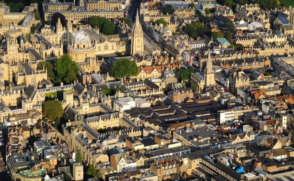 Oxford from the air