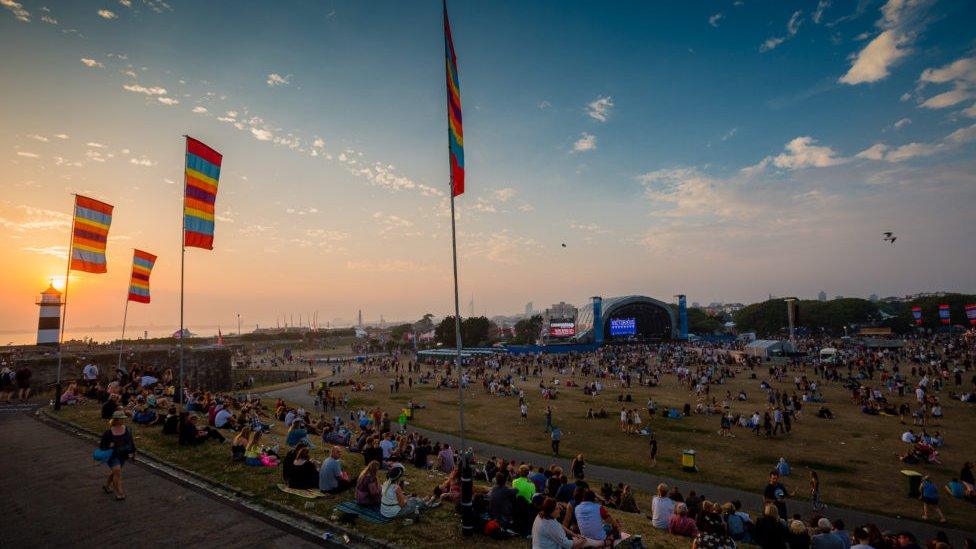 The arena at Victorious Festival 2016