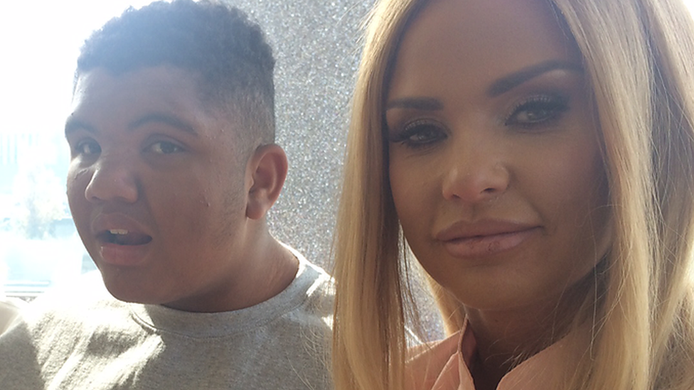 Katie Price and son Harvey