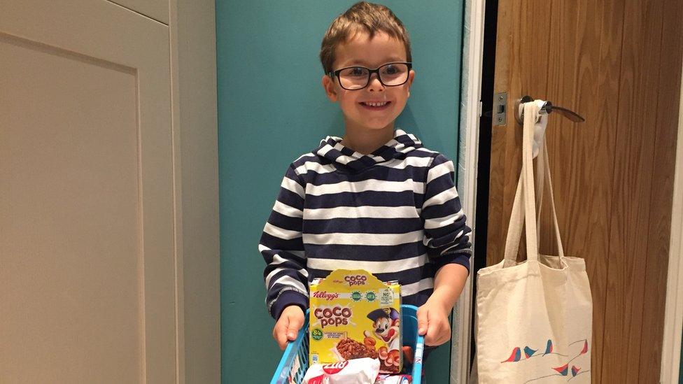 William with a box of sweet treats