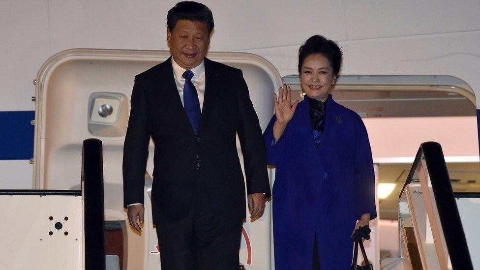 Chinese President Xi Jinping and his wife