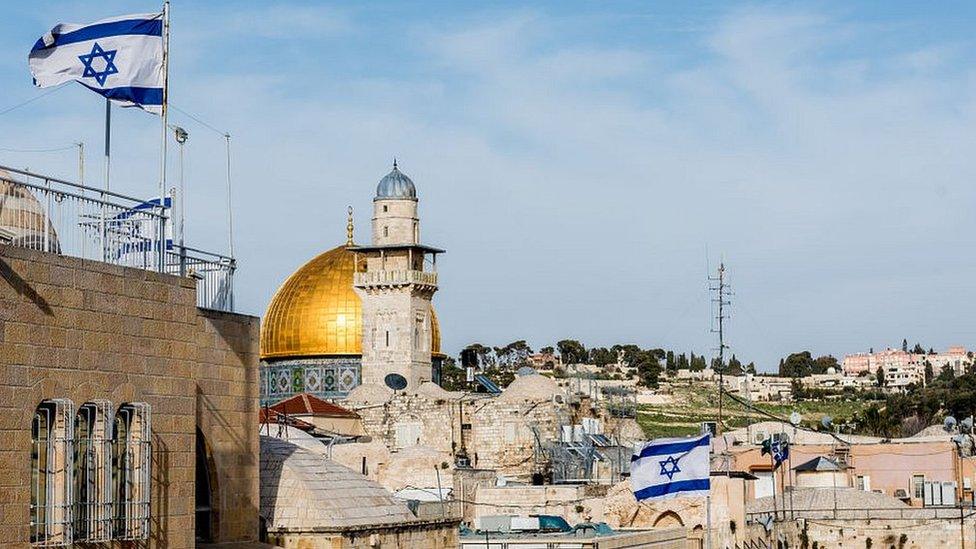 View over Jerusalem. February 2017