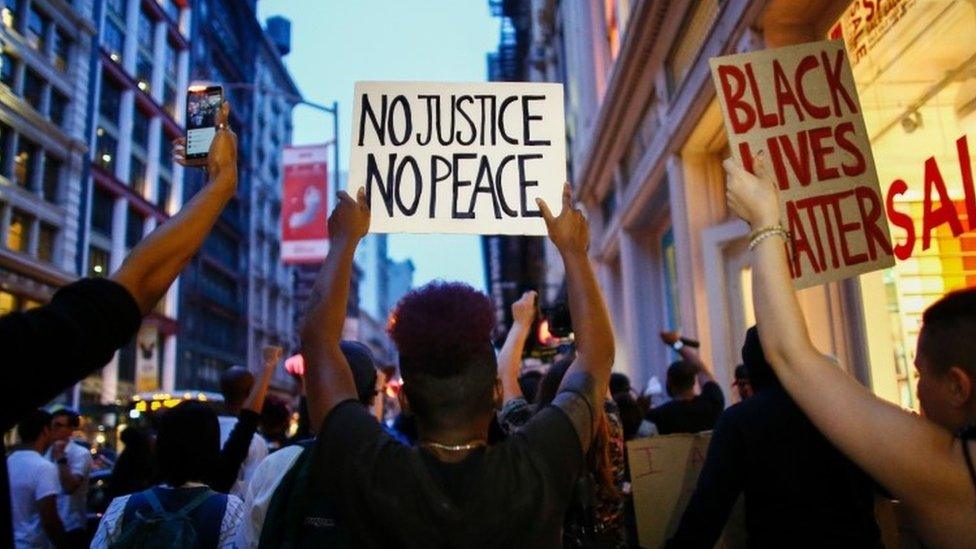 New York protest, 9 July