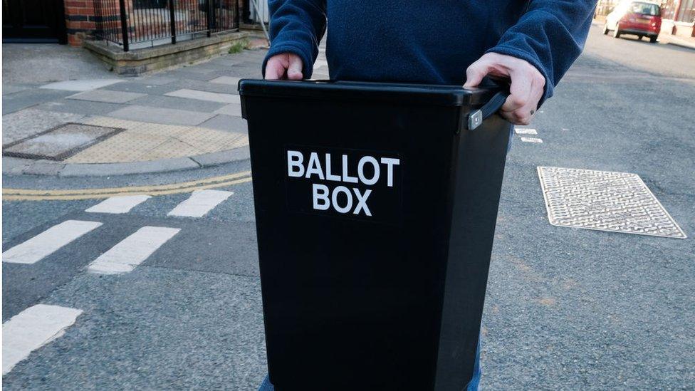 A ballot box