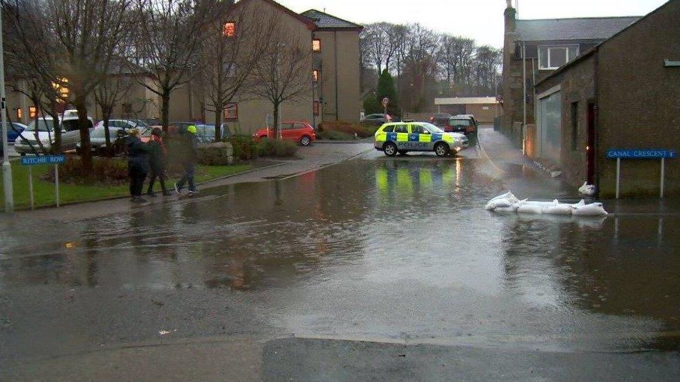 Flooding in Port Elphinstone has forced some residents from their homes