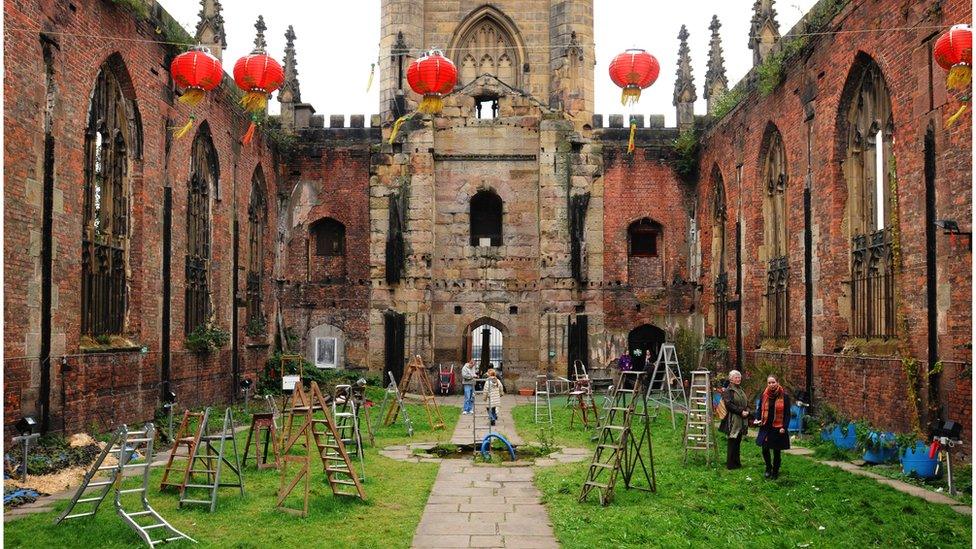 Bombed out church