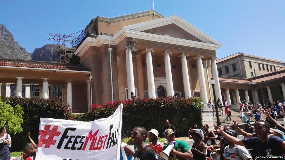 University of Cape Town (UCT) protest over tuition fees