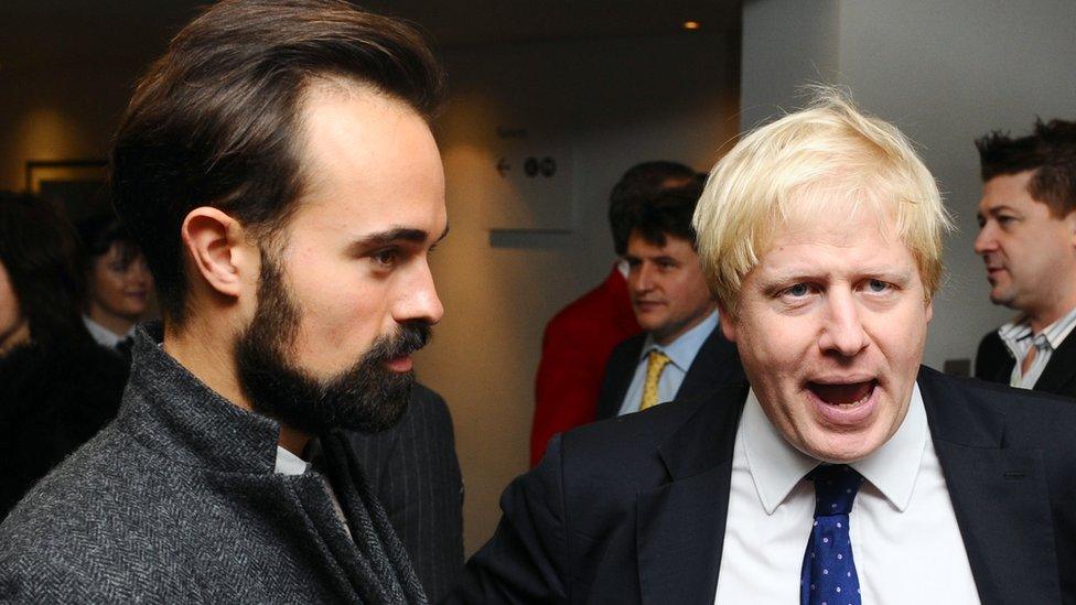 Boris Johnson pictured with Lord Lebedev in 2009