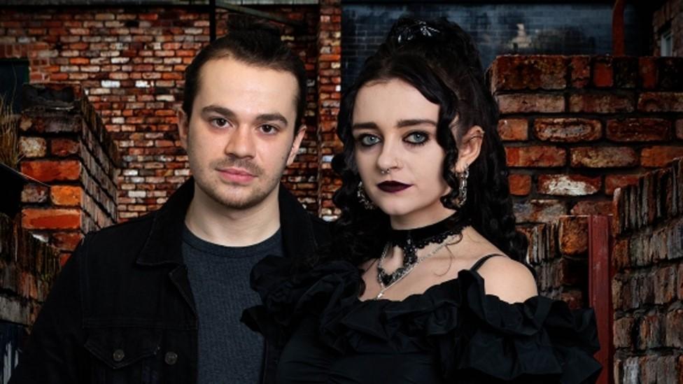 Nina Lucas played by Mollie Gallagher and Seb Franklin played by Harry Visinoni